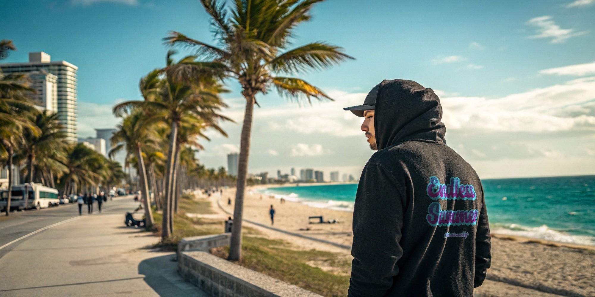 endless summer hoodie blue ocean drive