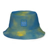 Blueprint Tie Dye Reversible bucket hat