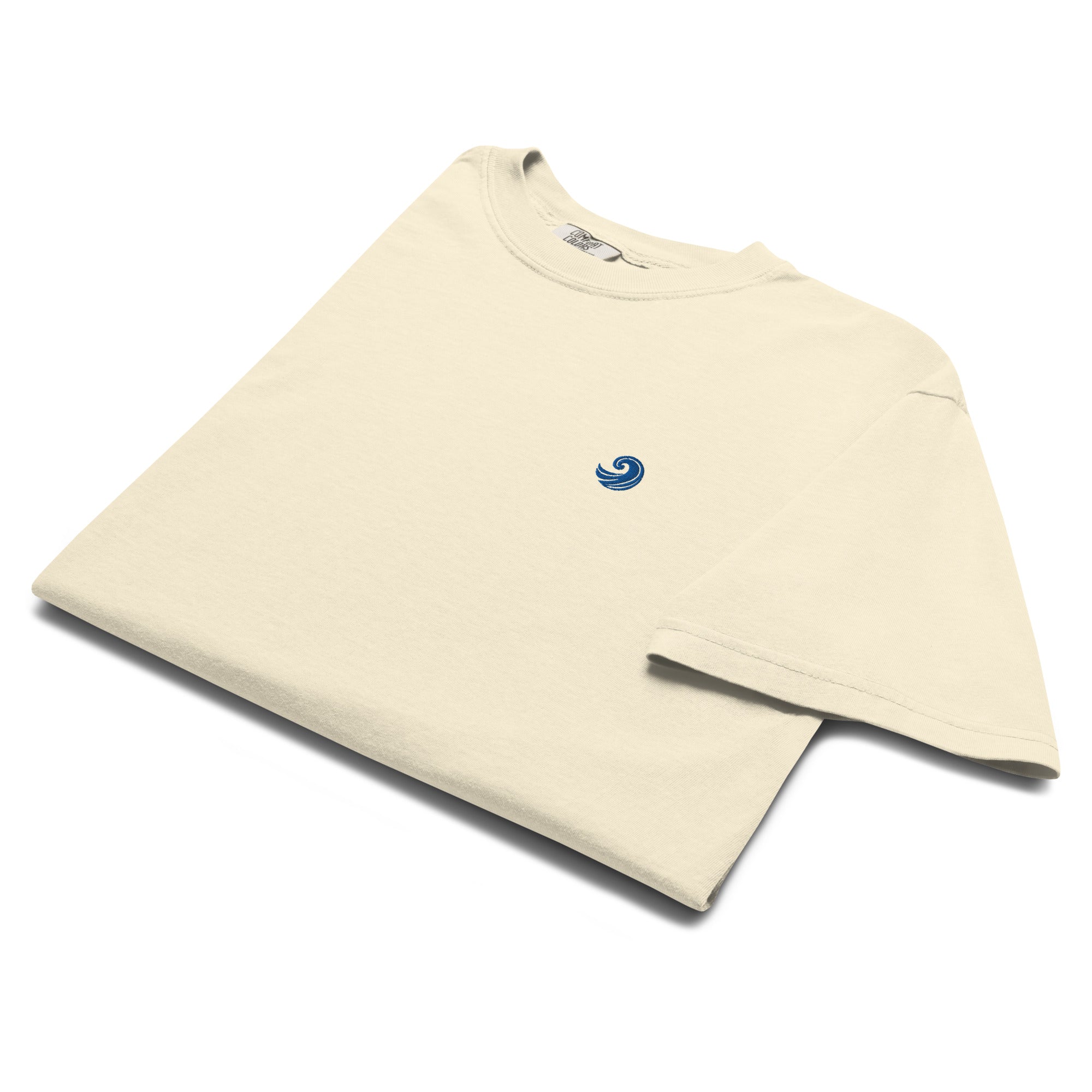 Embroidered Healing Wave Tee - Ivory – Blue Ocean Life™️ by Blue