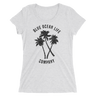 Blue Ocean Life | Palm Trees | Women's Short Sleeve T-Shirt | White