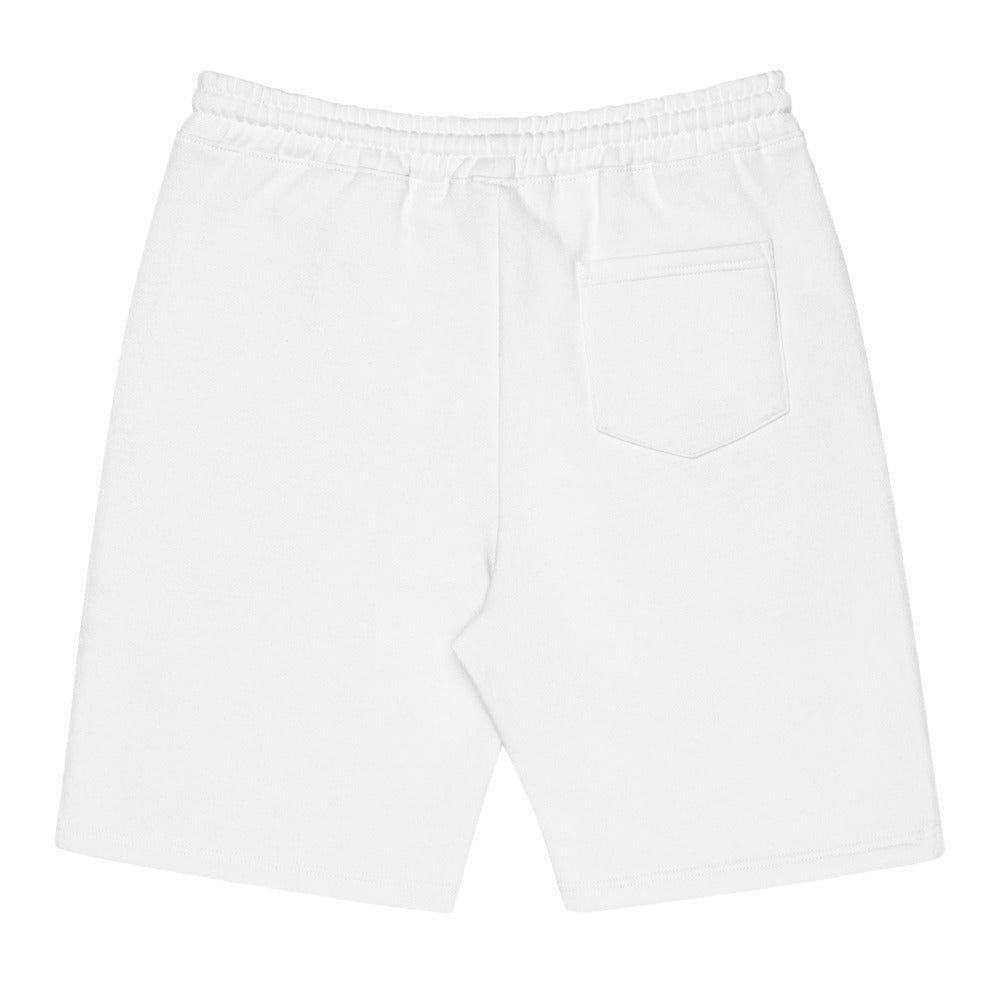 Men Fleece Shorts in White Color