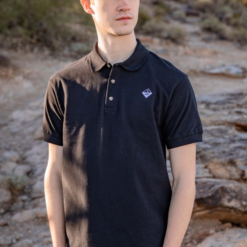 Sailboat Embroidered Polo Shirt