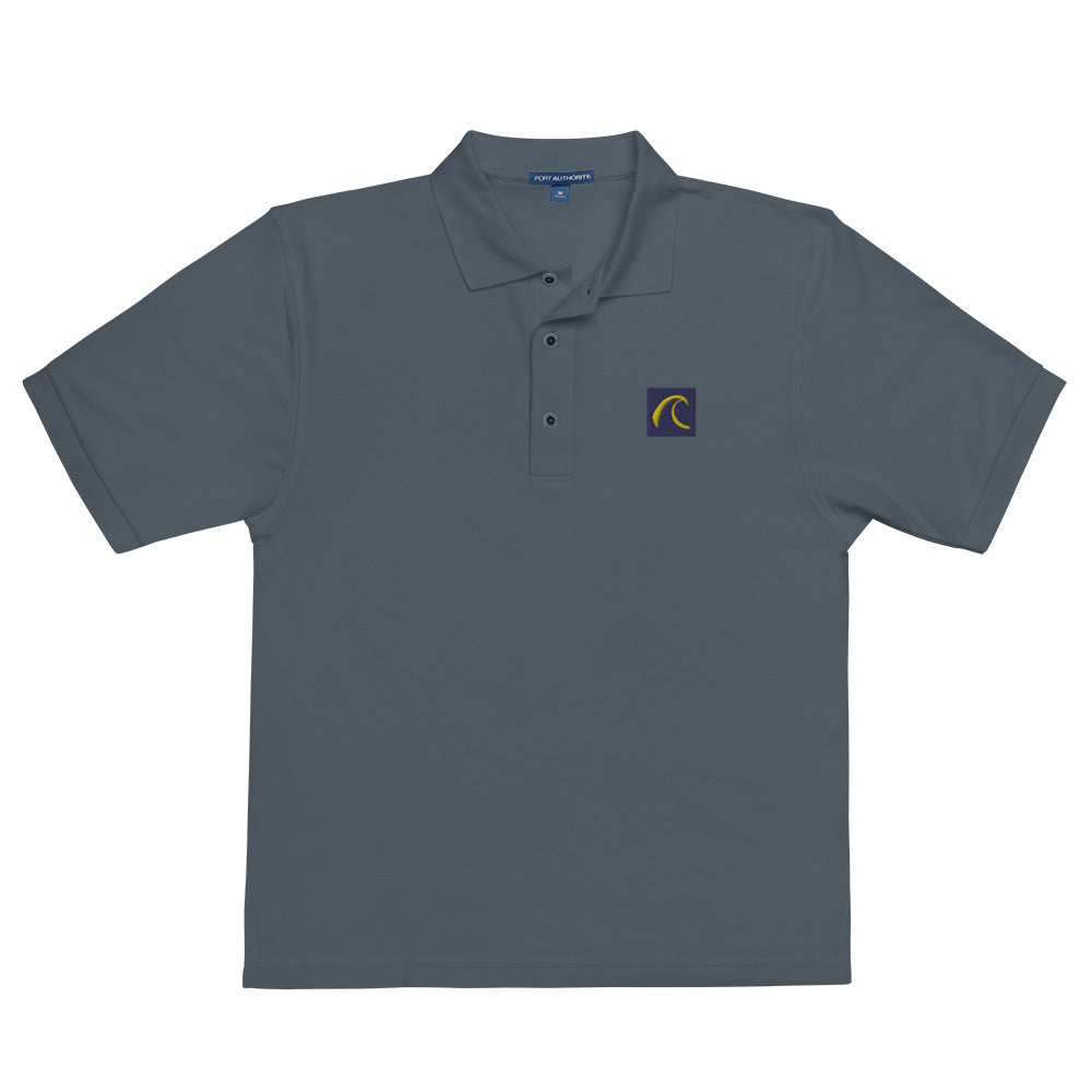 Embroidered Men Polo Grey T-Shirt
