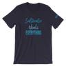 Saltwater Heals Everything | Beach & Ocean Quotes | Short-Sleeve T-Shirt | Navy Blue