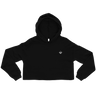 Sailboat black colour Crop hoodie 