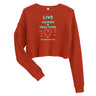 Live Happier & Healthier Women's Crop Sweatshirt