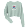 Women's "After the Rain Comes the Rainbow" Crop Sweatshirt